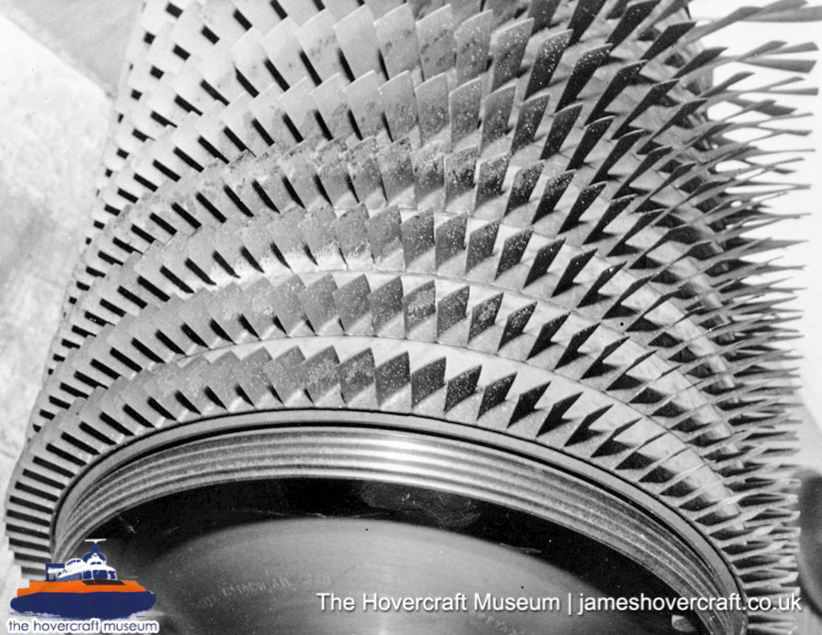 SRN6 close-up details - Compressor (The Hovercraft Museum Trust).